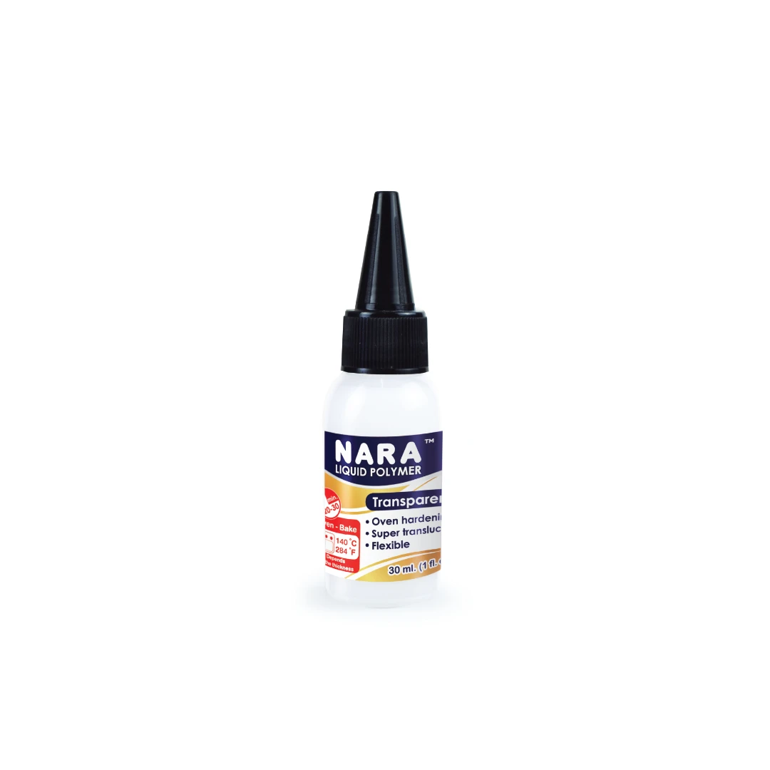 NARA 30ML Transparent Color Liquid Polymer Clay Translucent Coating for Drawing & Bonding for Jewelry & Earring Making Baked DIY