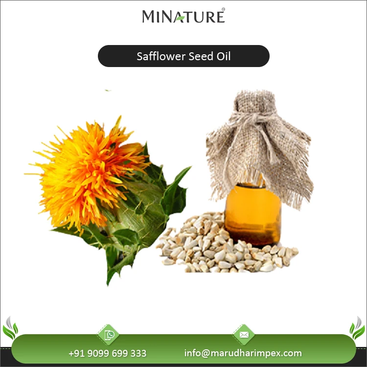 Indian Top Listed Exporter Supply 100% Natural and Organic Safflower Seed Oil for Wholesale Purchase