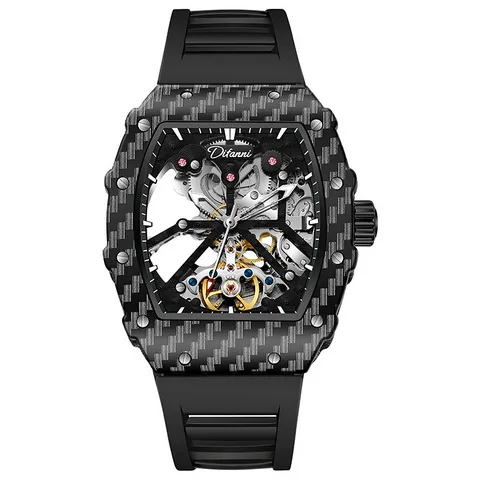 men automatic swiss watch style eta  Waterproof watches decoration carbon fiber watch