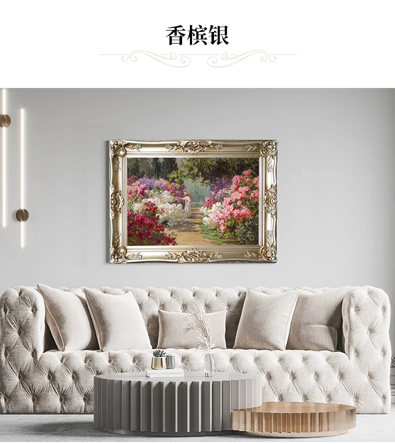 Antique Style Ornate Wooden Luxury Painting Picture Photo Frame Handmade Wall Decor Mirror Frame Wholesale