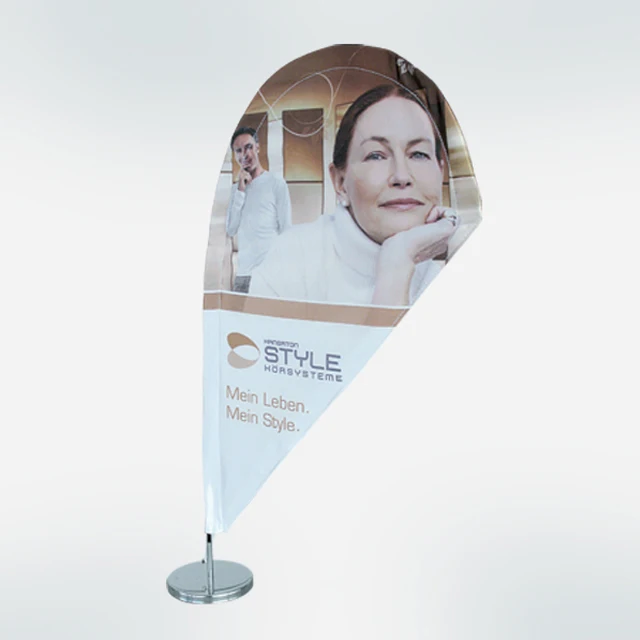 Custom printing table top mini teardrop desk flag banners