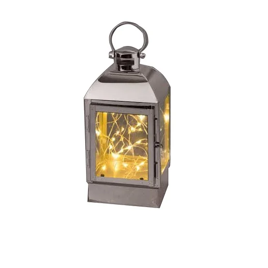 Home Wedding Party Decoration Set of 3 Antique Bronze Finishing Candle Lantern Lamp