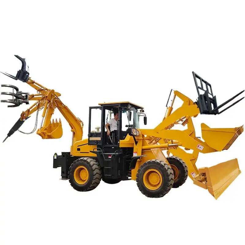 Multifunctional CAT 450 Used Backhoe Loader Excavator.