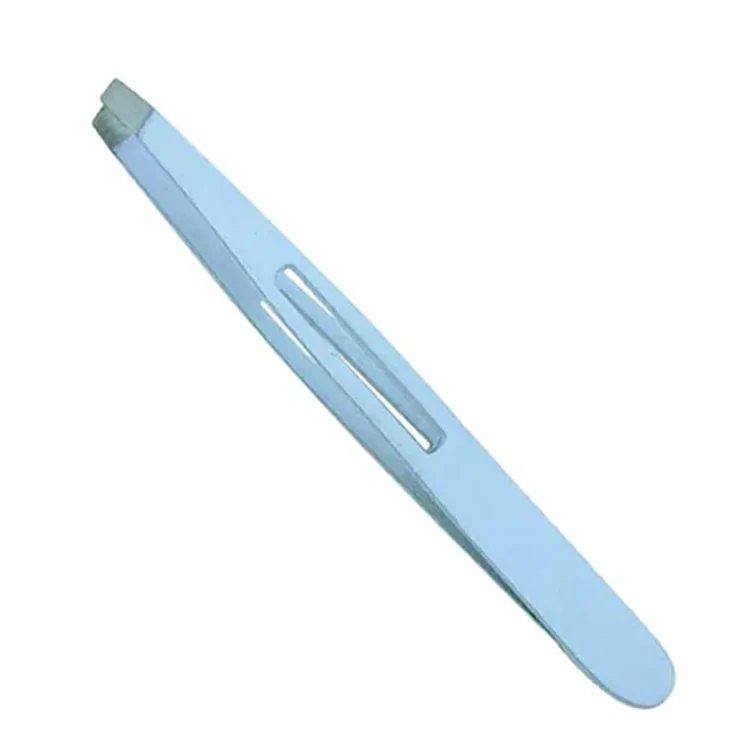 New 2023 Diamond Grip Eyebrow Tweezers Personalized Cute Wholesale slanted eyebrow tweezers for home and beauty parlor