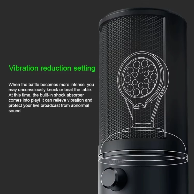 Original Razer Seiren X Digital Broadcast Sound USB Interface Mic Professional Live Program Gaming Music Wired Studio Microphone