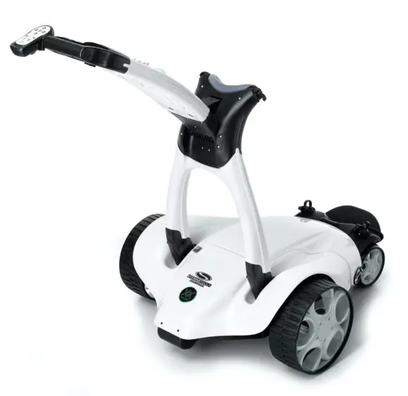 Original New Stewart Golf X10 Follow Signature Range Electric Trolley Cart with Extra Battery