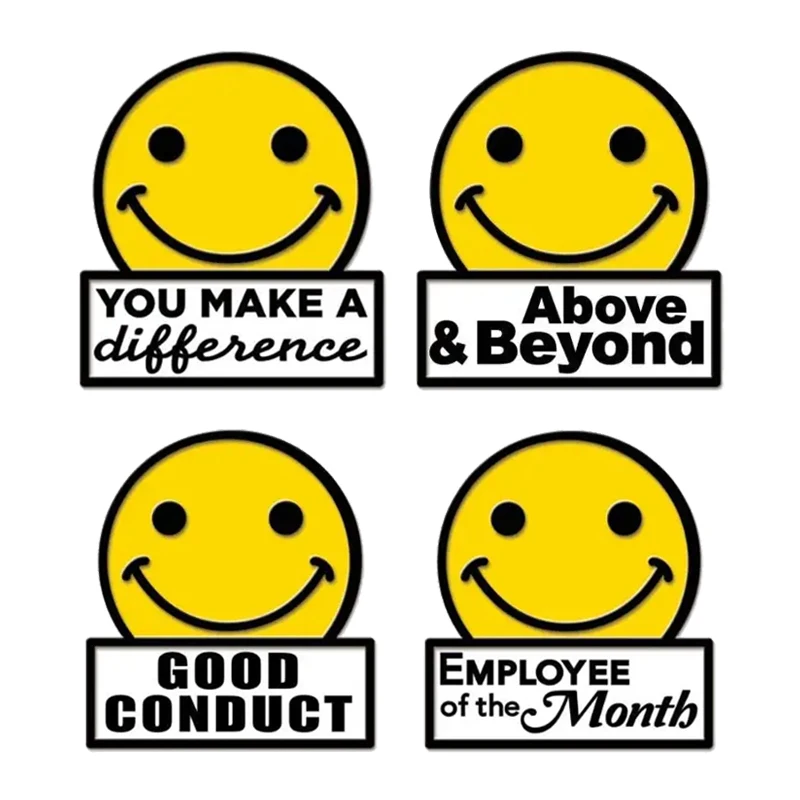 Personalized Engrave Bulk Metal Hard Soft Enamel Motivational Smiley Face Lapel Pins For Hats