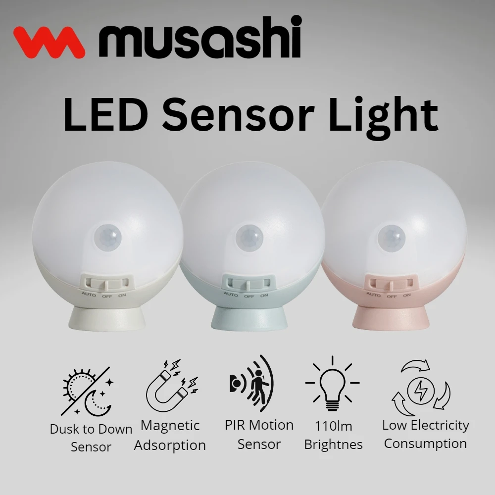 Smart Sensor Light Indoor  Battery Operated PIR Motion Sensor Smart Bulb Kitchen Cabinet Stairs Entrance