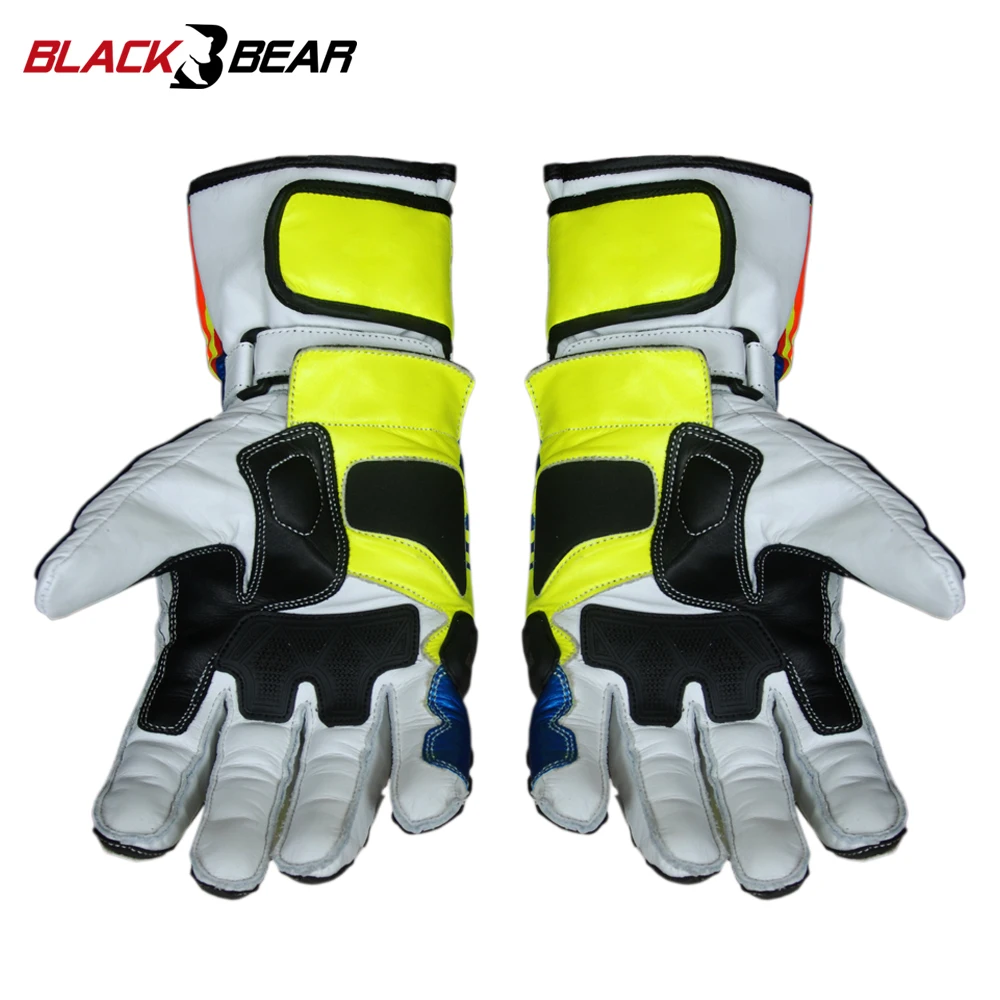 Mens Moto Racing Pro-Biker Motorcycle Motorbike Gloves Sports Riding Leather Motorcycle MotoGP Rossi VR 46 Gloves MBG-0029