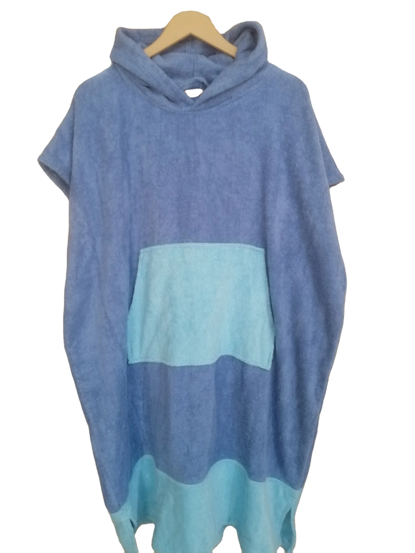 Custom design multi color Bamboo Terry hooded beach towels