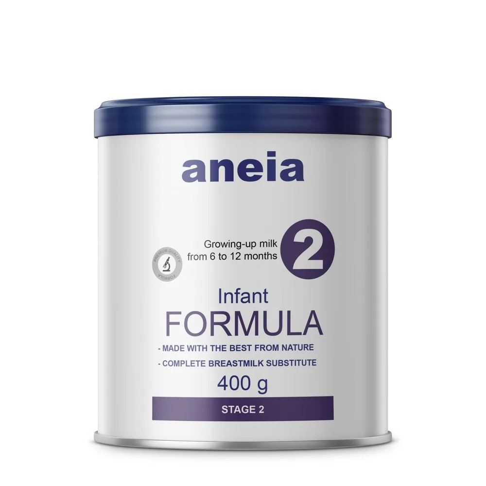Aneia Baby Follow On Infant Milk Formula Powder Stage 2 400 gMeal Healthy Diet Food Custom Logo Packaging OEM OBM Private Label