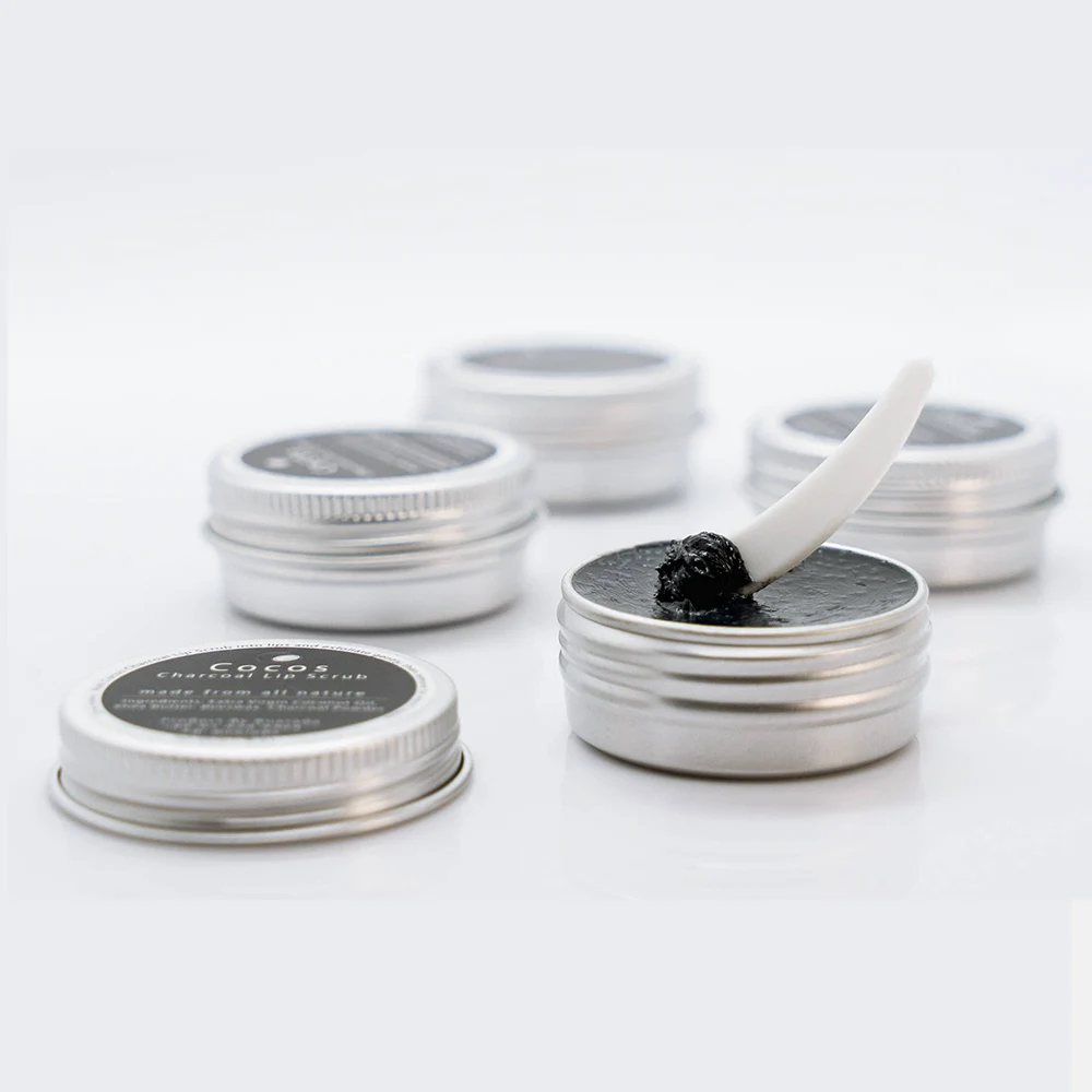 COCOS Charcoal Lip Scrub Thai Lips Care Thai Premium Quality Handcrafted