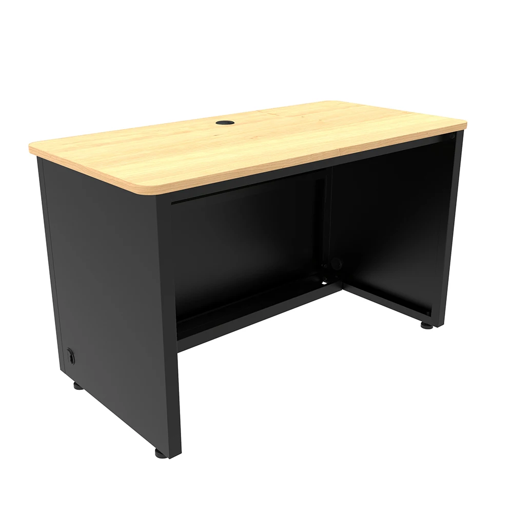 VersaDesk Enclosed Classroom Desk Black/Maple