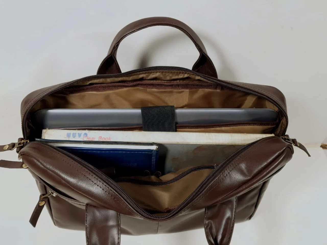 Mens Messenger Bag 15.6 Inch Waterproof Vintage Leather Waxed Canvas Briefcase Large Leather Laptop Bag Satchel Shoulder Bag