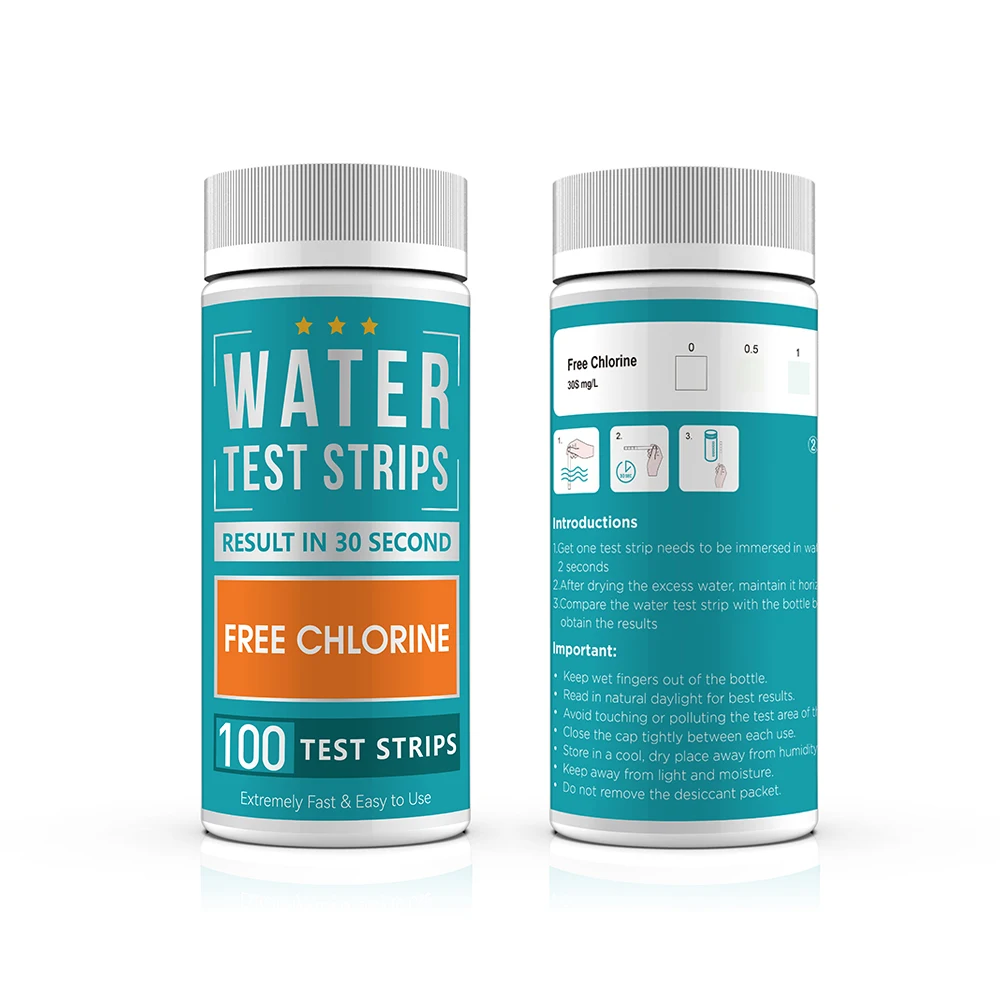 Swimming Pool Water Test Strip Water Free Chlorine Test Kit For Pool Drinking Water