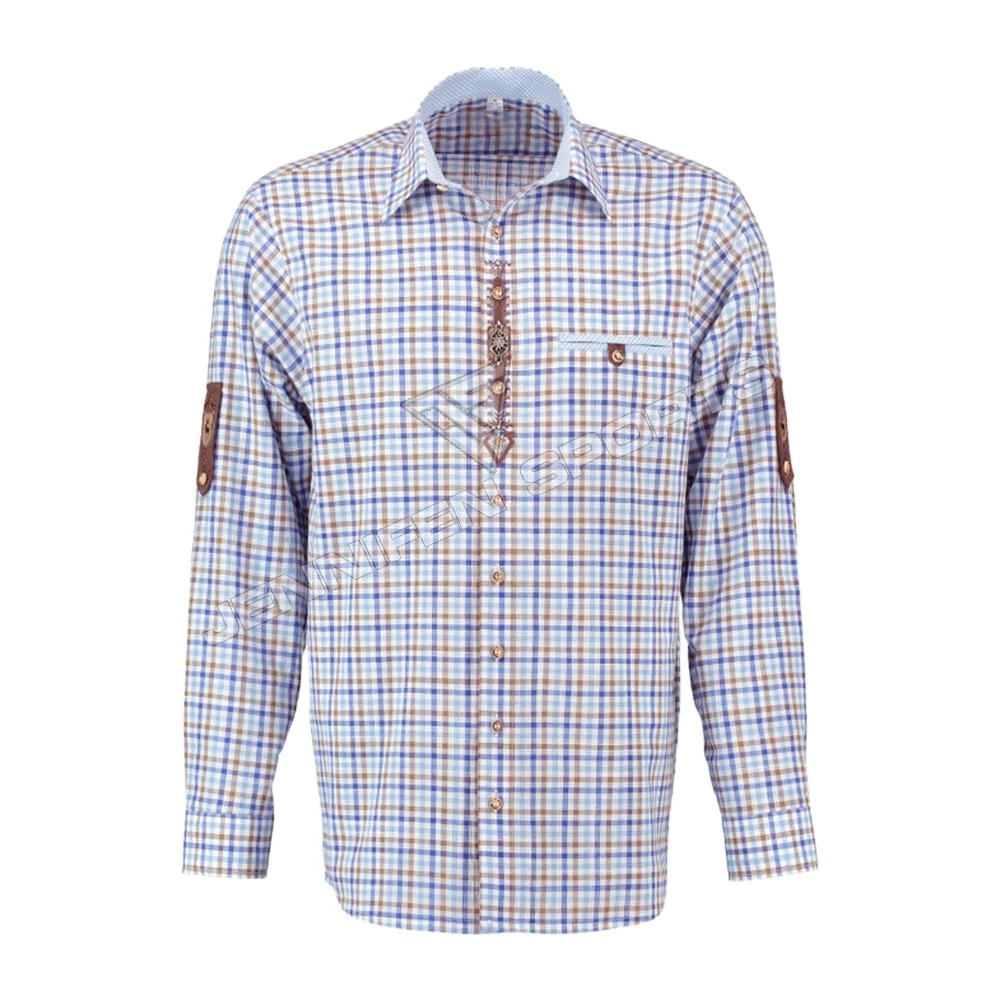 Совершенно новая стильная удобная Лоскутная рубашка с длинным рукавом для клубной вечеринки баварские рубашки Trachten