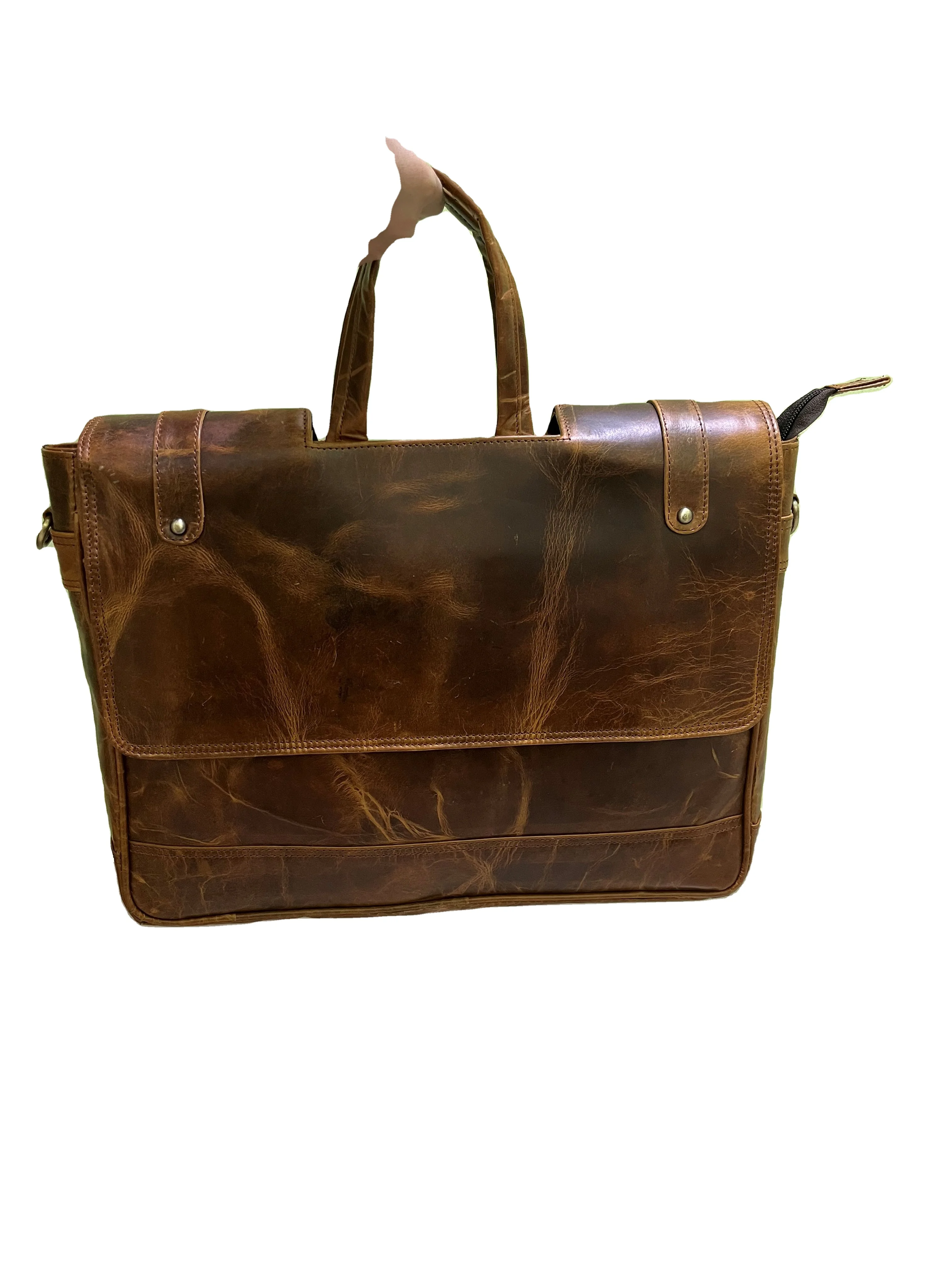 New Style Leather Smart Vintage Business Bag Laptop Bag Men Crazy Horse Leather Different Design Briefcase At Wholesale Price