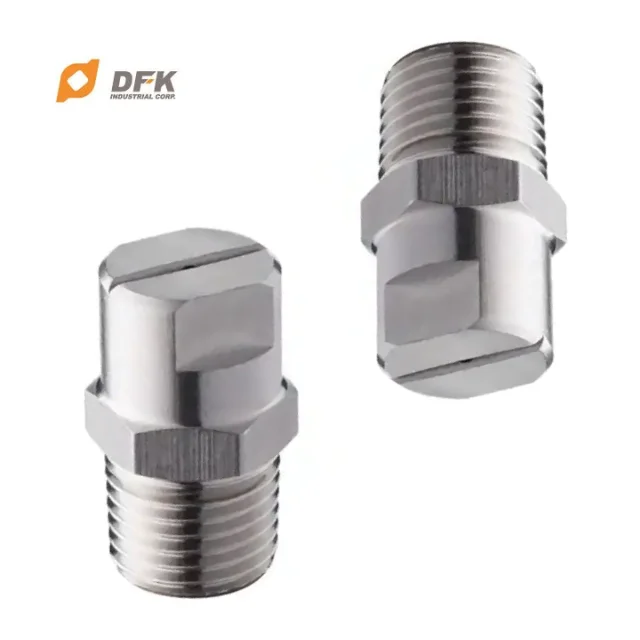 Easy Installed Stainless Steel Flat fan Spray Nozzle For Washing