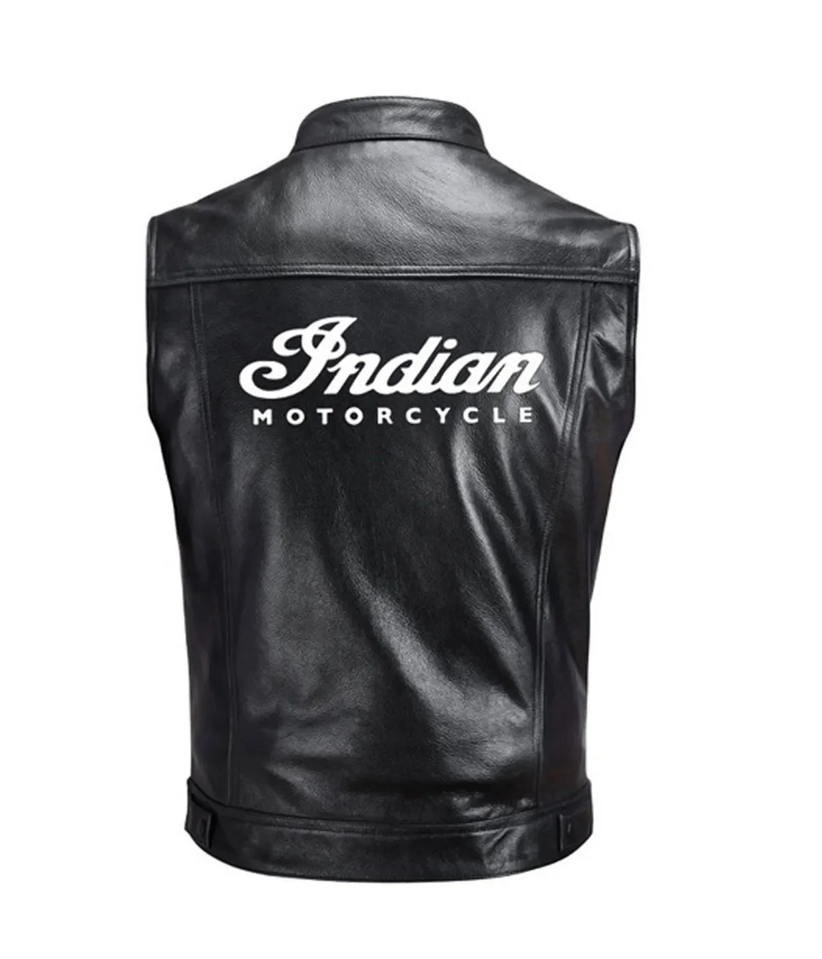 Mens Biker Leather Vest Black for Indian Motorcycles Vest in Stock Classic Red American Custom Motorcycle 1901 Riders Clothing