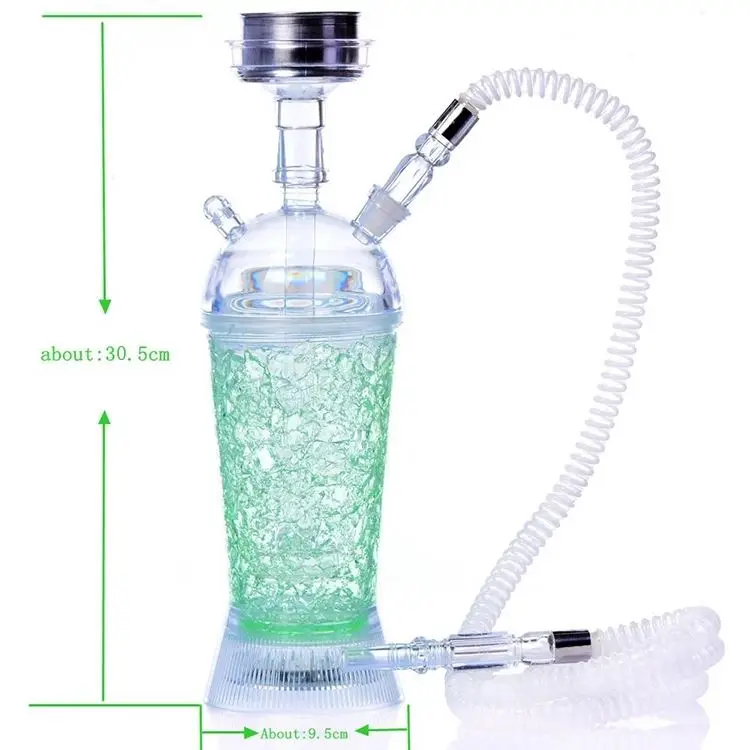 Wholesale Custom colorful smoke car Hookah Shisha for sale Chicha sheesha portable led hookah Cup Travel hookah set