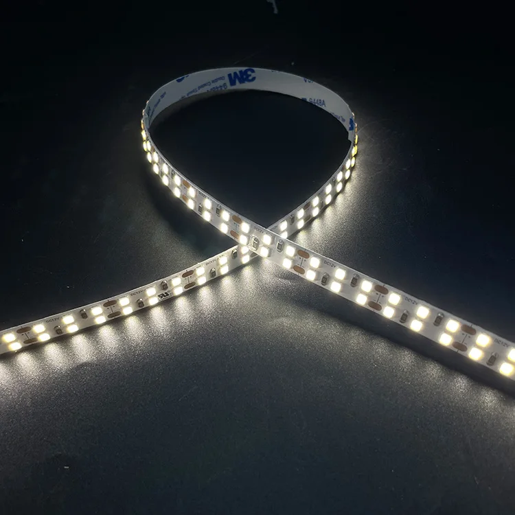LED Manufacturer Double rows 240leds/m DC 12v 10mm width  2835 led strip for indoor lighting