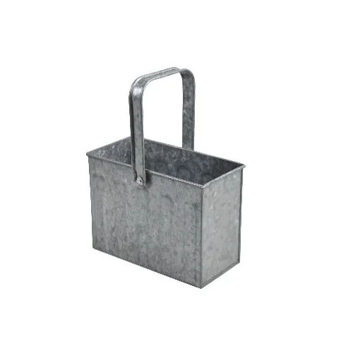 OEM Customized  Antique Galvanized Double Bucket with Wood Handle For Decoration Uses Manufacture in India