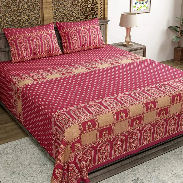 Wholesale microfiber woven 100% polyester or cotton  bed sheet fitted sheet for home and hotel