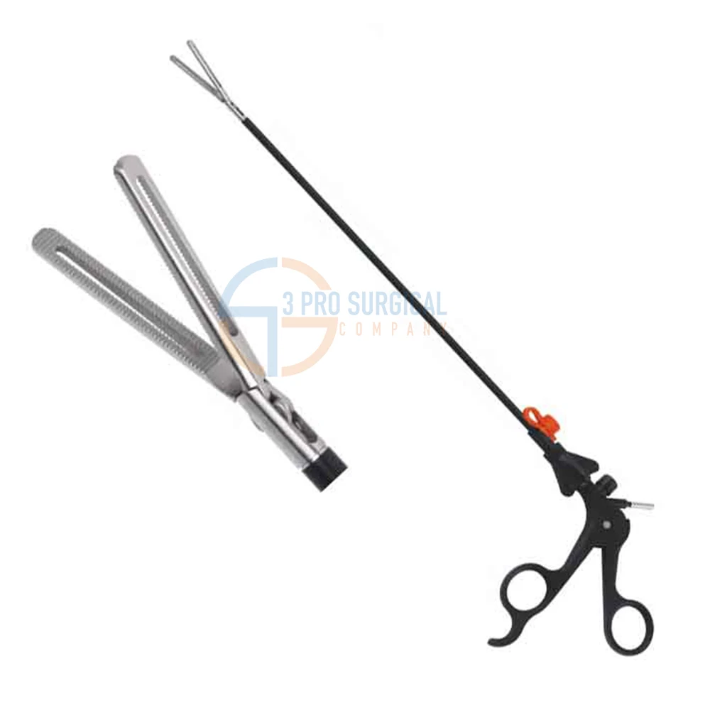 3PRO SURGICAL Laparoscopy Surgical Dorsey Intestinal forceps Fenestrated Jaw 5mm x 31cm