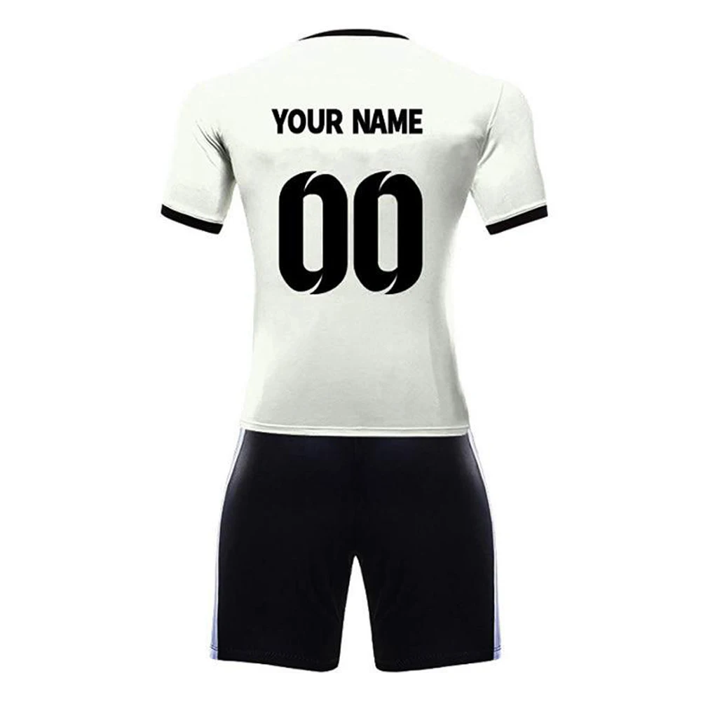 New design Men Soccer Jersey Football uniform Short Sleeve Club Uniforms Sets Quick Dry Soccer Shorts and Jersey