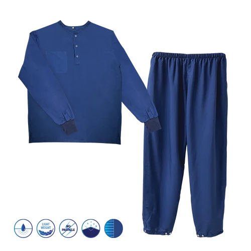 Made in Korea Cleanroom Undergarment Fabrics clean room polyester yarn conductive carbon Teffeta polyester cleanroom fabrics