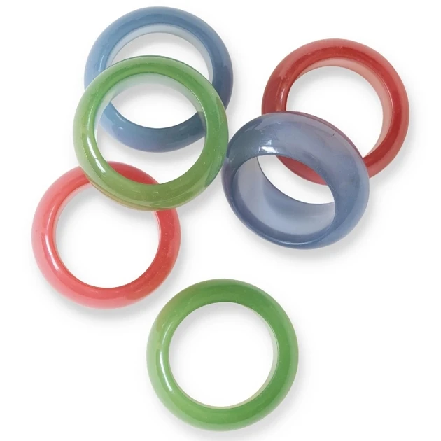 Best Quality of Epoxy Resin Napkin Rings Chain for Home Table Use Good Finishing Resin Chain Black White Color Chain Table Decor