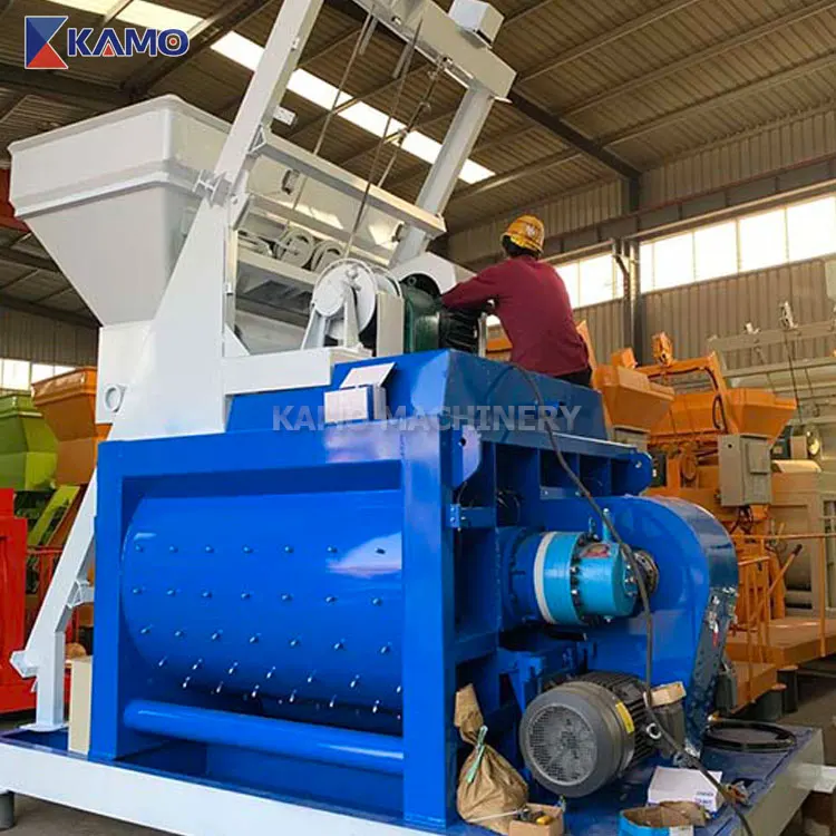 Good Quality Forced Mixing Host Mortar Cement Production Line Mixing Equipment JS1000 Concrete Mixers