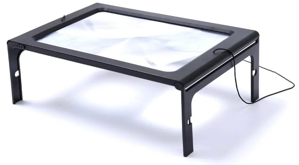 3X Magnifier LED Lighted Illuminated Foldable Desktop Portable with 12 LEDs or 4 LEDs