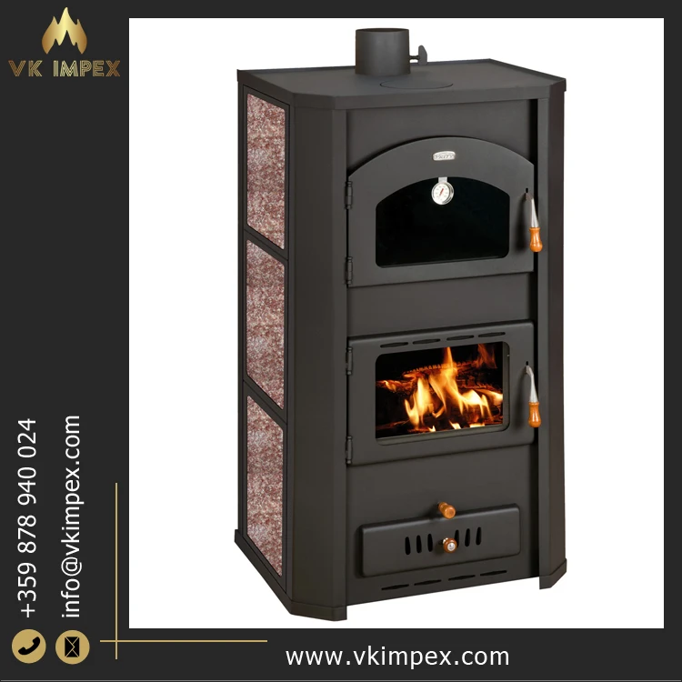 Bulgaria Origin Manufacturer of Energy Efficient Wood Burning Fireplace with Oven for Indoor Use in Villa Apartment Hotels