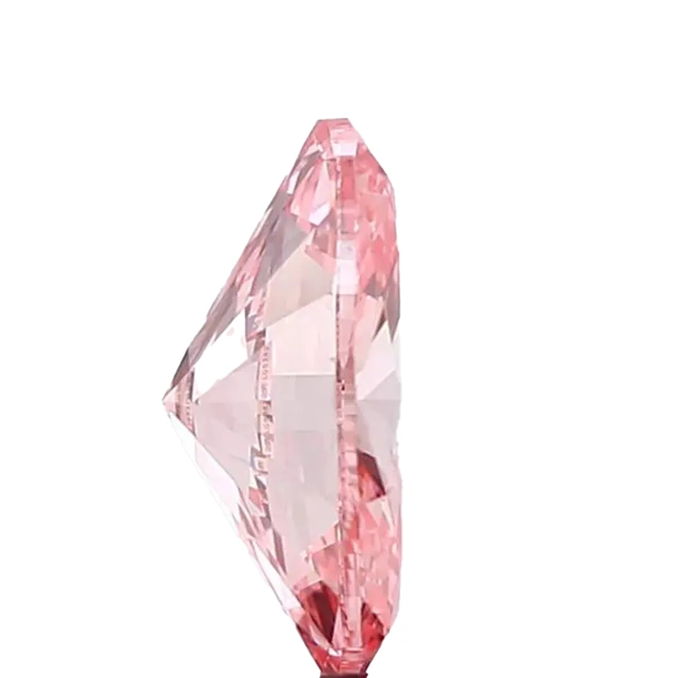lab Grown CVD 1ct 2ct Oval Brilliant Cut Intense Pink Diamond Price Per Carat For Jewelry Making.