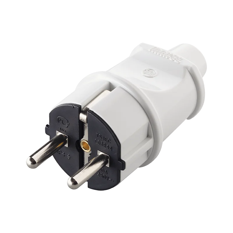 electric plugs male and female schuko European standard plugs, socket adapter extension cord L type plugs
