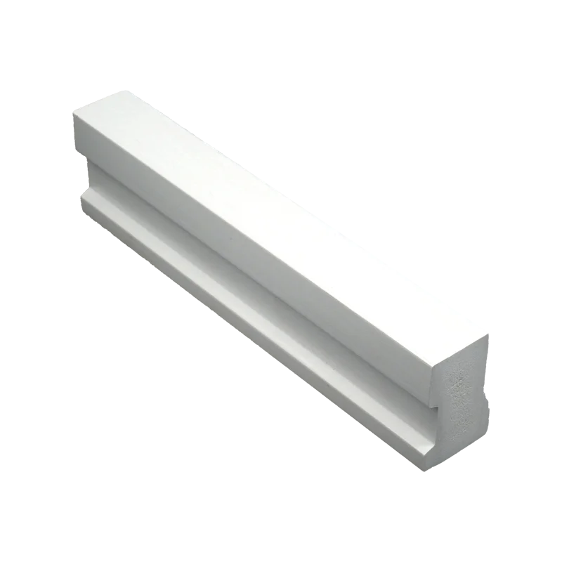 PVC Door 1-1/4 in. x 2 in. x 8 ft. PVC Composite White Brick Molding