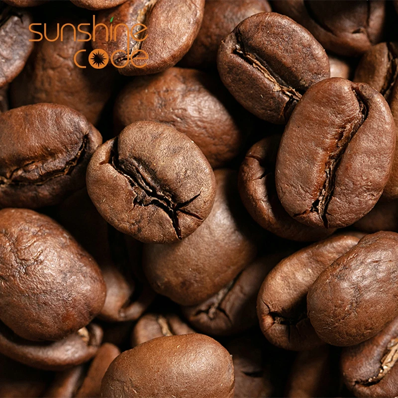 Sunshine Code Wholesale Roasted Coffee Beans Arabica Raw Baked Chocolate Coffee Beans High Quality