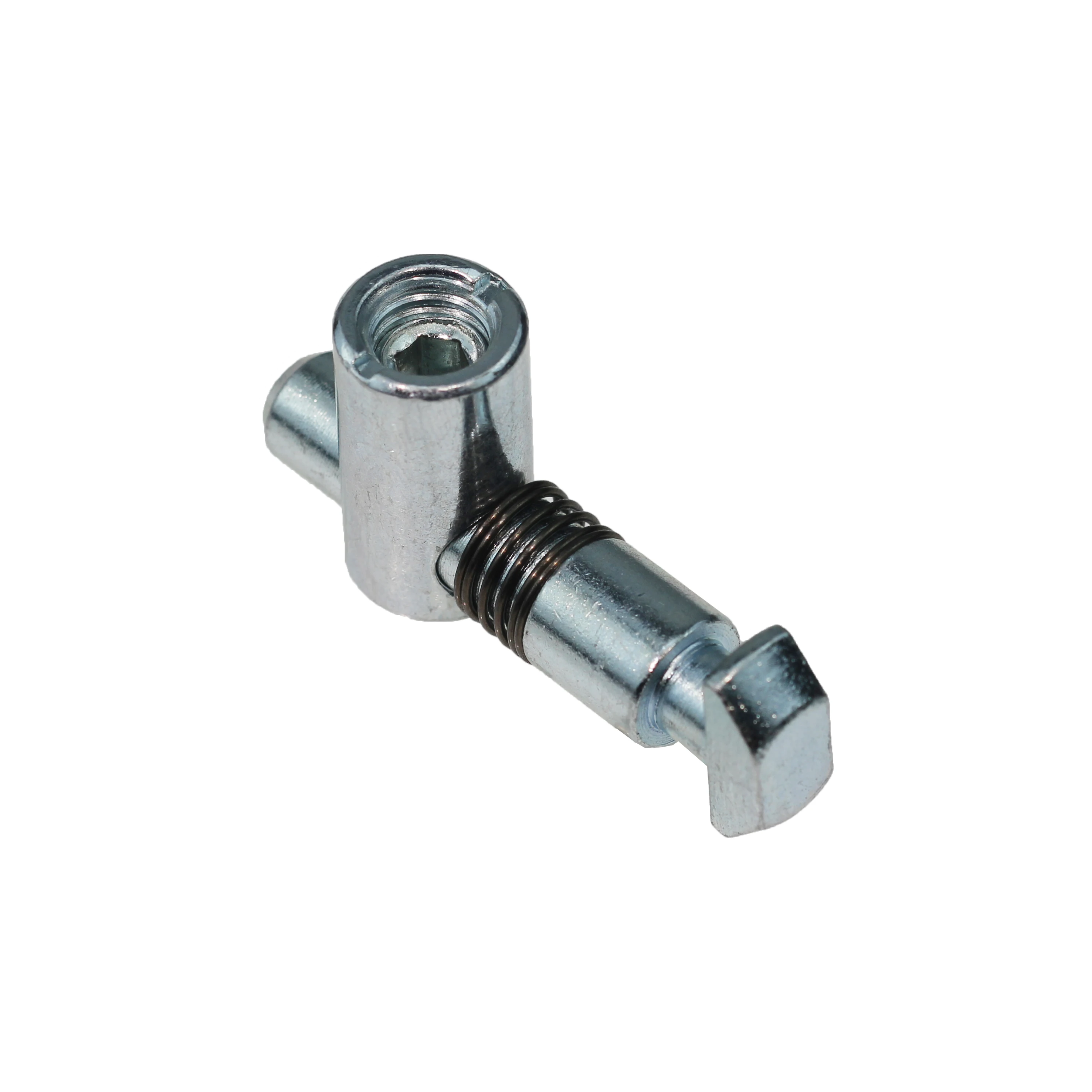 Spring loaded quick center connector for industrial aluminum profile assembly, slot 8  8.N12.T8.0