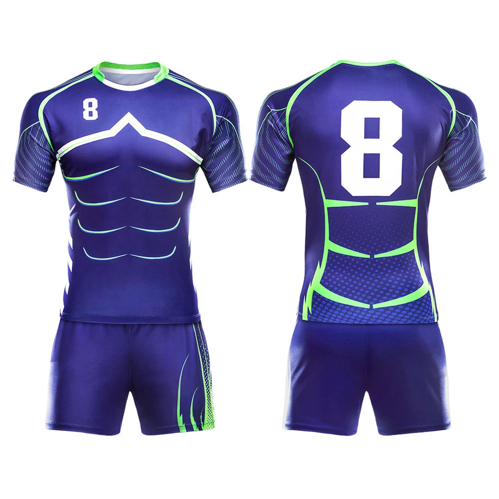 New Arrival Plus Size Latest Style Top Selling Men Rugby Uniform in Low MOQ Personalized Made Rugby Uniform for Sale