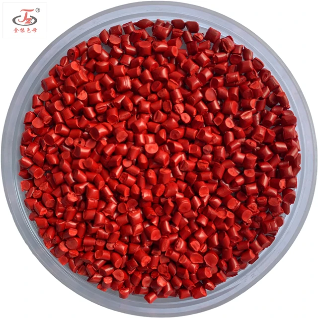 Red Colour Masterbatch Manufacturer PP PE PET ABS PS Plastic red colour masterbatch