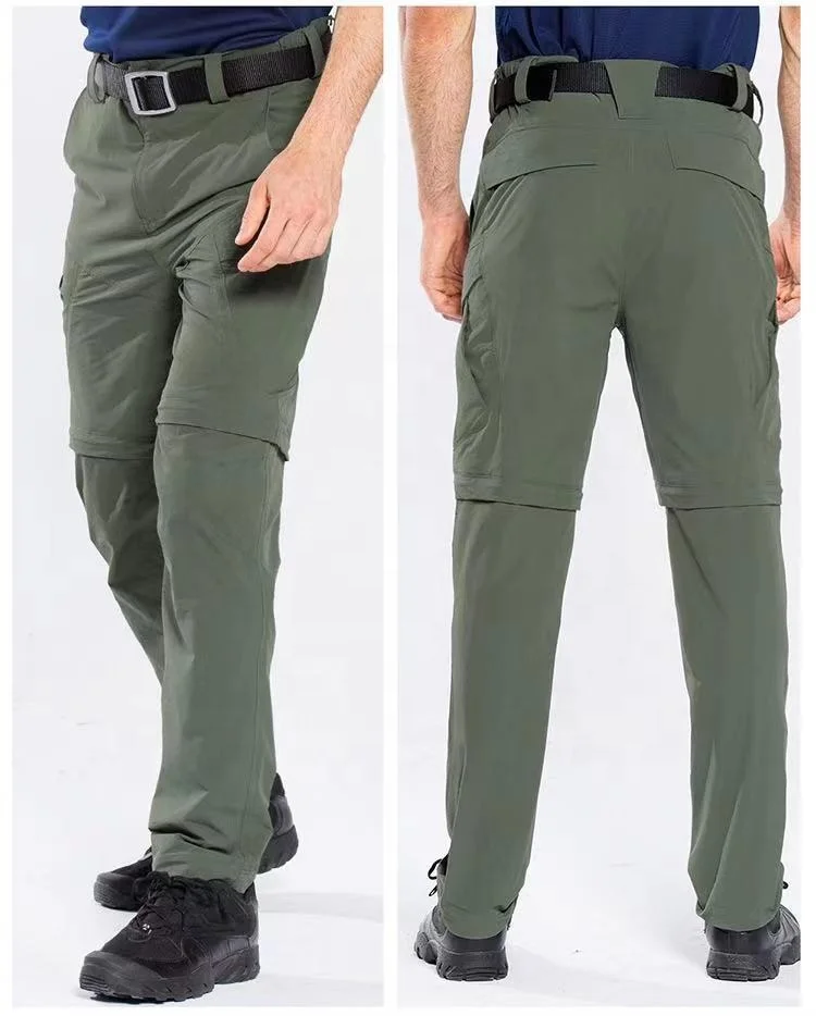 2-in-1 quick-drying Pants Detachable Shorts Outdoor Jogging Multi-functional High-capacity Tactical Pants