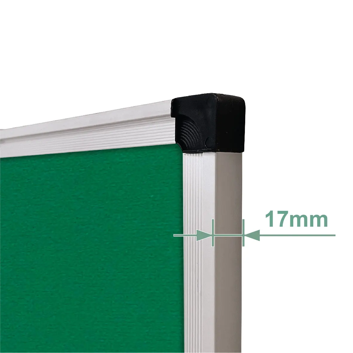 Доска для объявлений из зеленой бархатной ткани