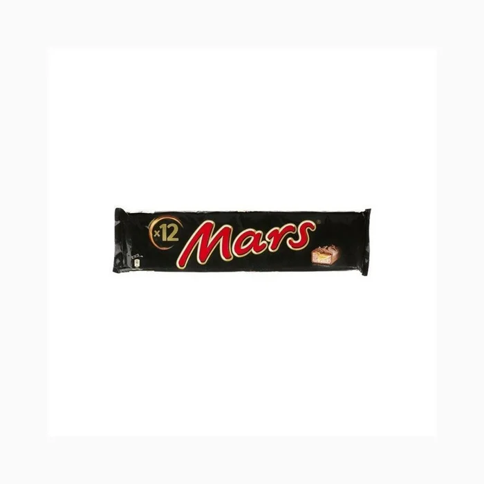 Плитка шоколада Mars 51Gr x 24 шт. 12 коробка мягкая нуга и карамель покрытые хрустящим шоколадом