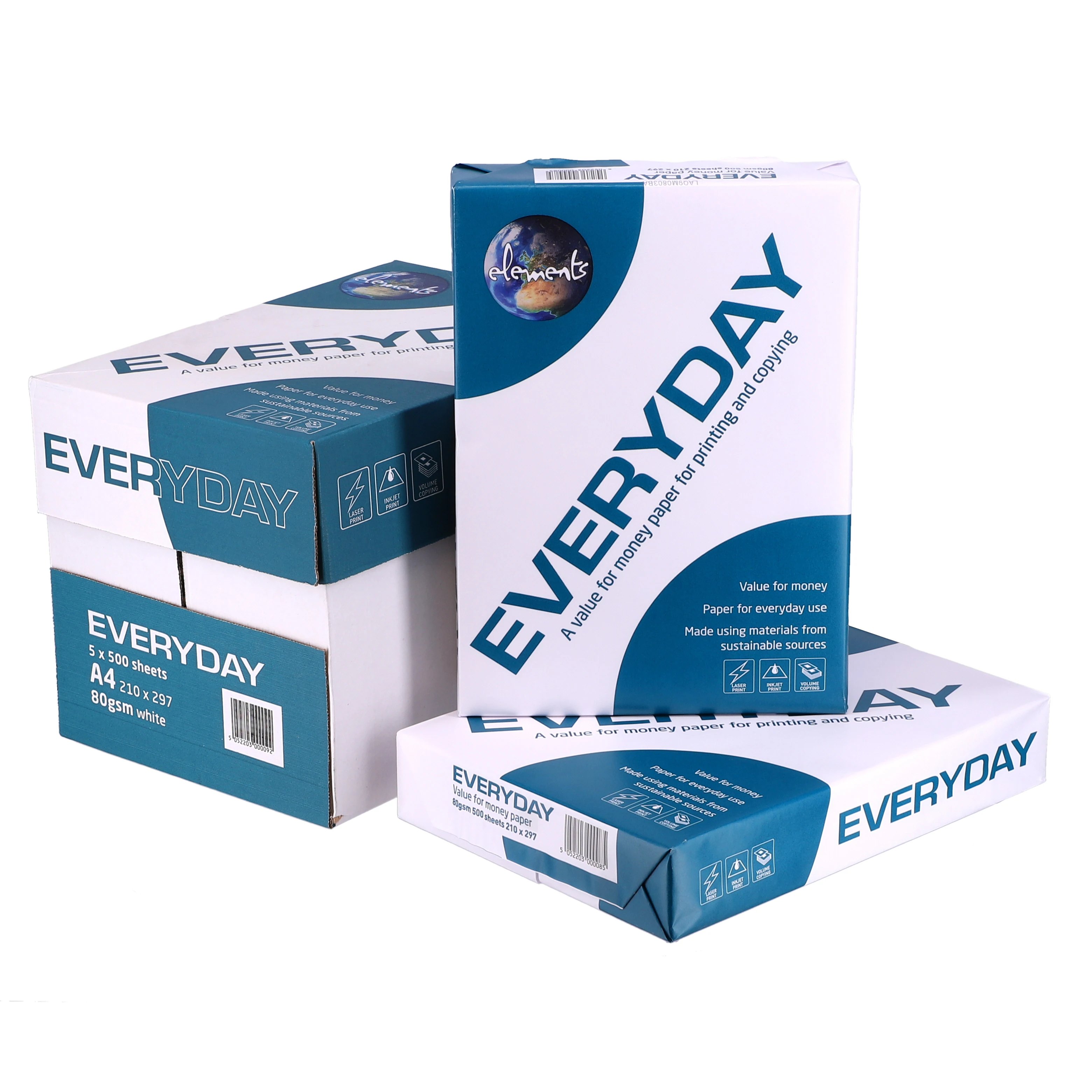 JK Easy Copier A4 70gsm Copy Paper 500 Sheets/80 GSM A4 Copy Papers , Office Paper for Sale at Factory Price Europe Standard