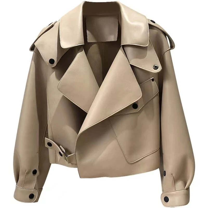New 2023 stylish unique high quality custom fashionable 100% polyester women leather jacket windproof women leather jacket