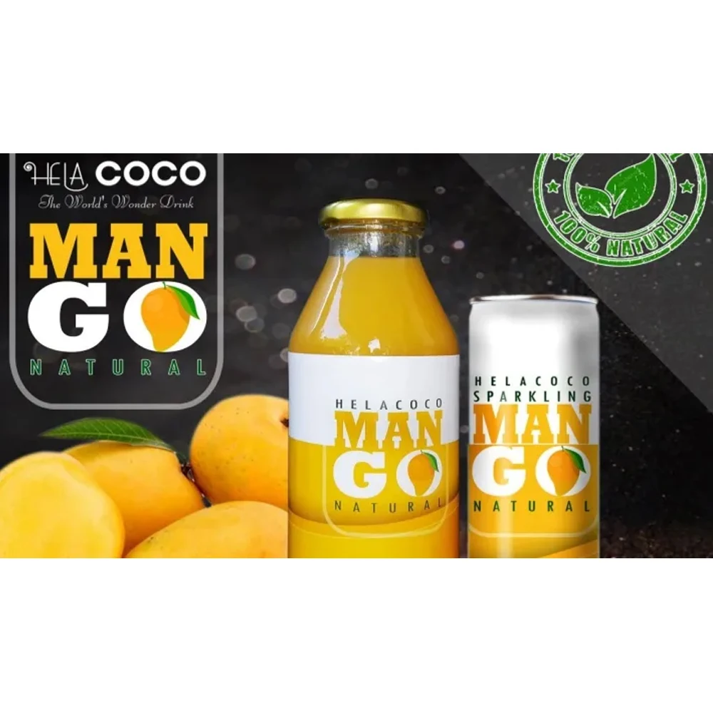 Natural Mango Juice 370ml Bottle Fruit Juice Beverage Soft Drinks Fresh Mangos - Hela Coco Mango Juice