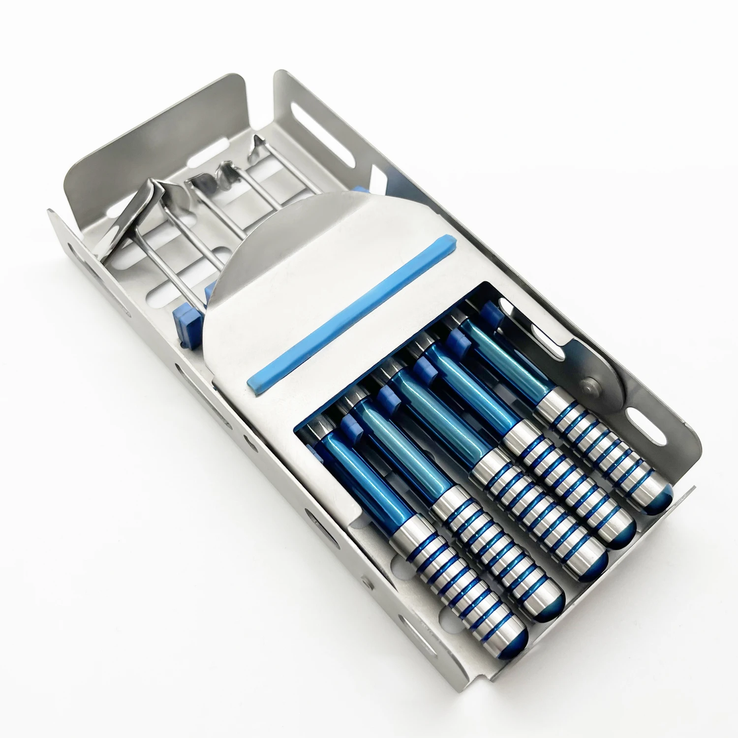 5 Pcs Set Soft Brushing Kit Dental Instruments Implant Lingual Flaps Surgery with Cassette