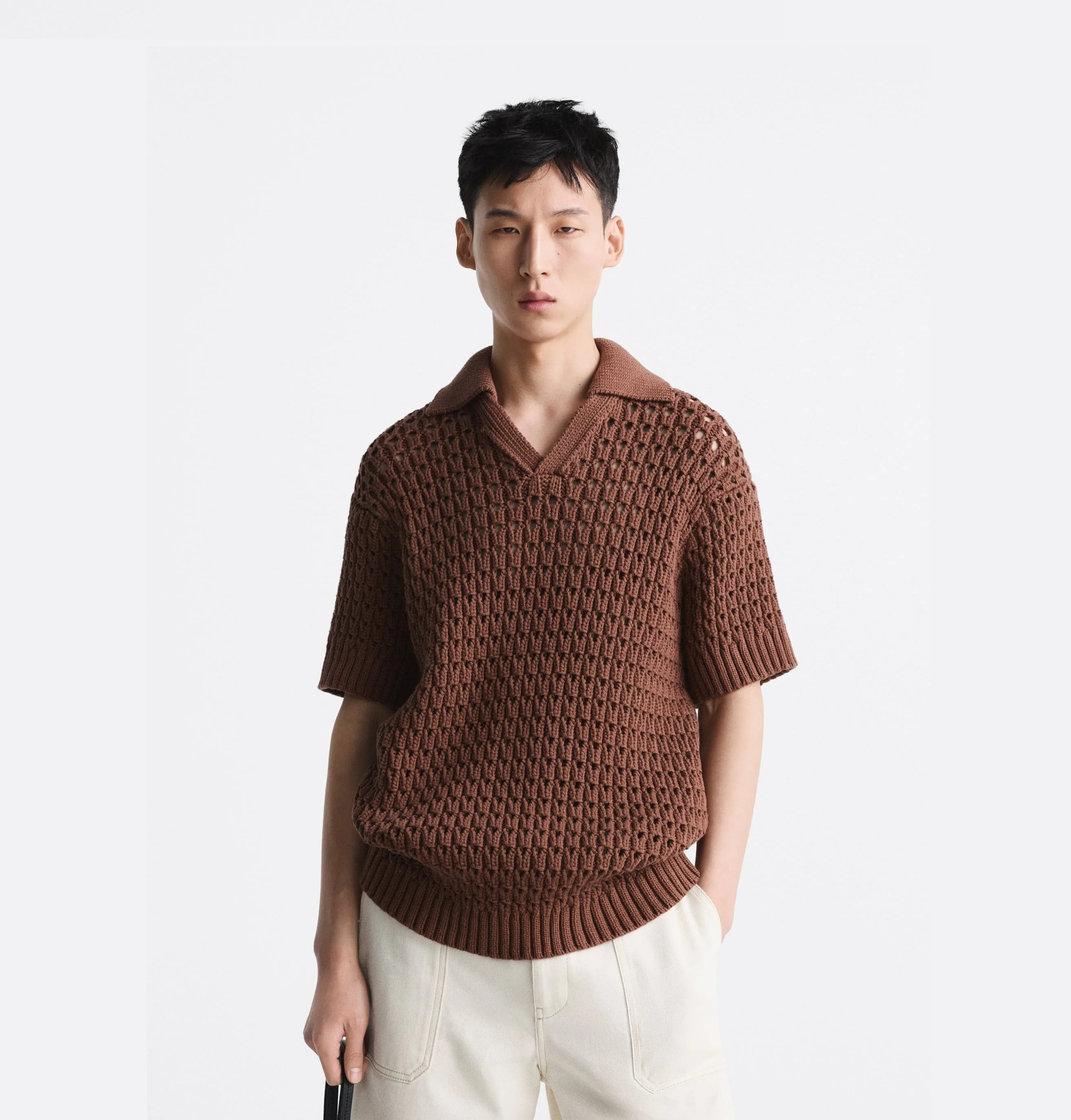 Wholesale Crochet Knitted Polo for Mens and Womens High Quality Vietnam Manufacturer