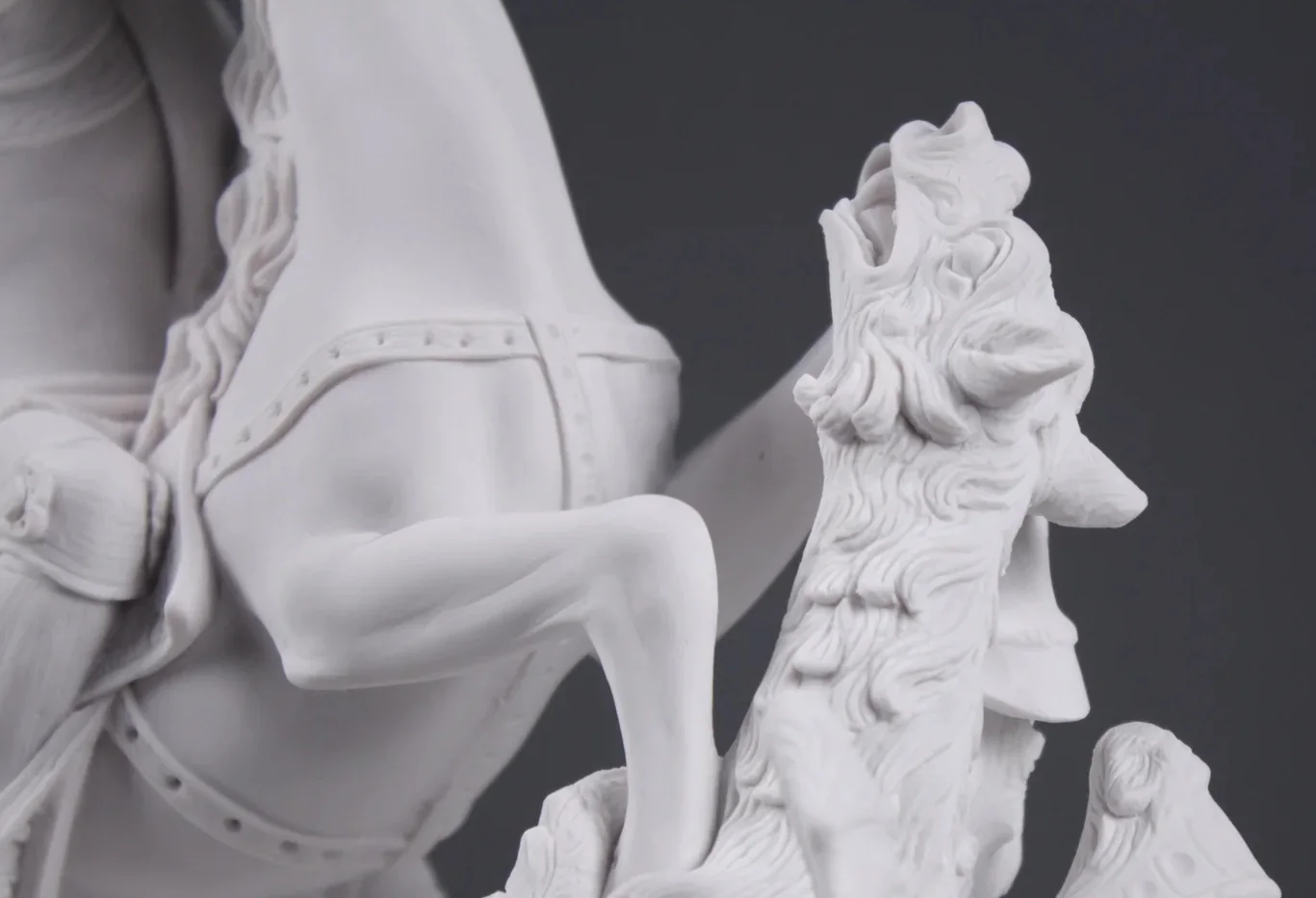 High-Quality Large Marble Statue Saint George Killing Dragon Sculpture